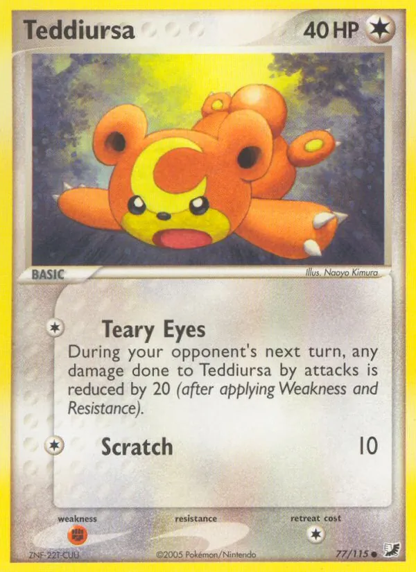 Teddiursa card