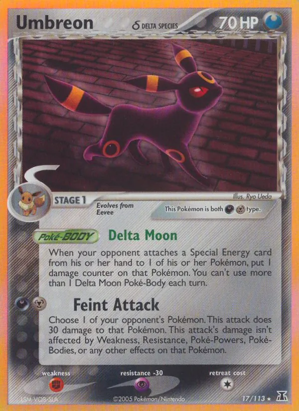 Umbreon δ Pokémon card