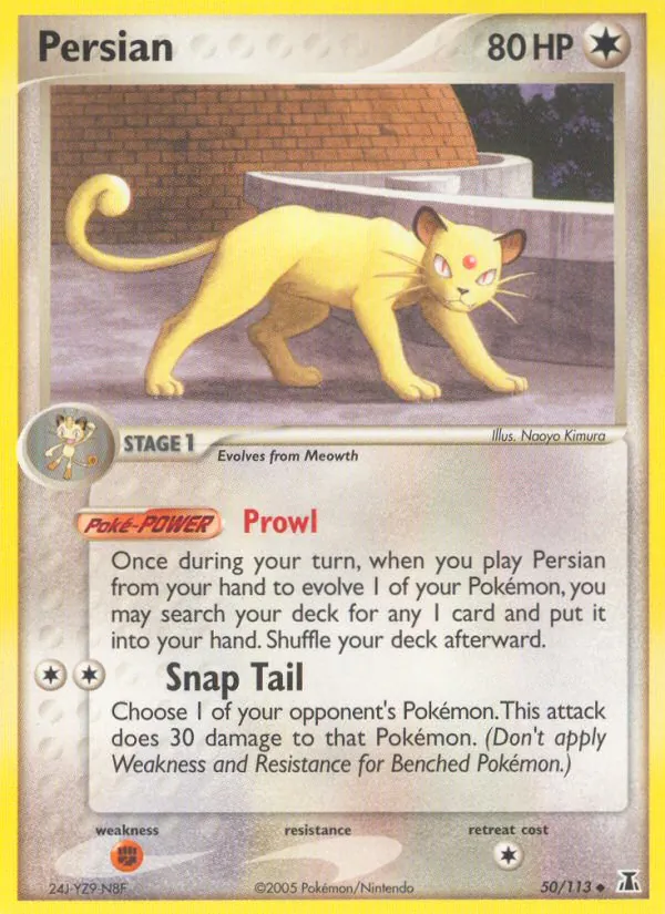Persian Pokémon card