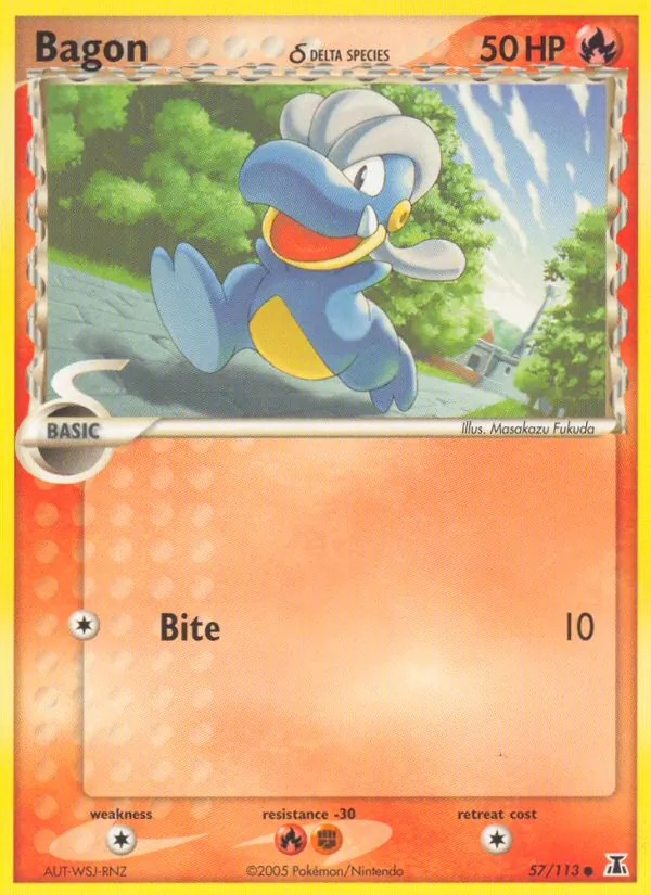 Bagon δ Pokémon card