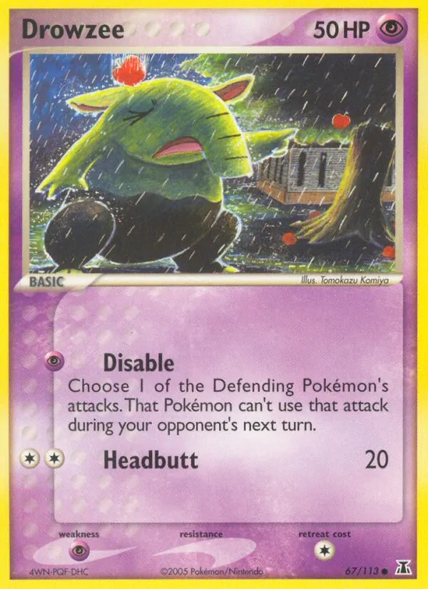 Drowzee Pokémon card