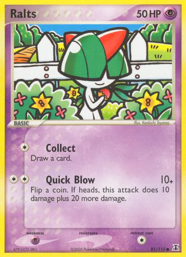 Ralts Pokémon card