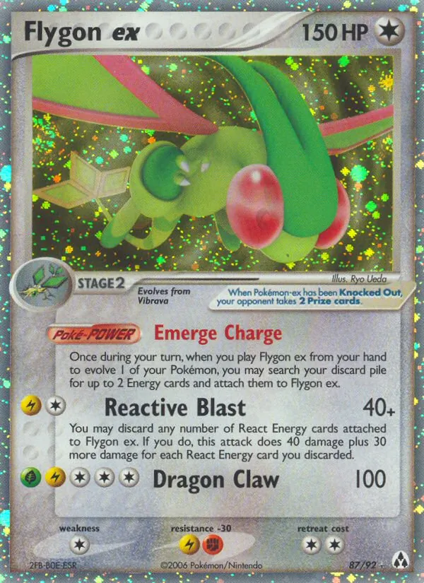 Flygon ex Pokémon card