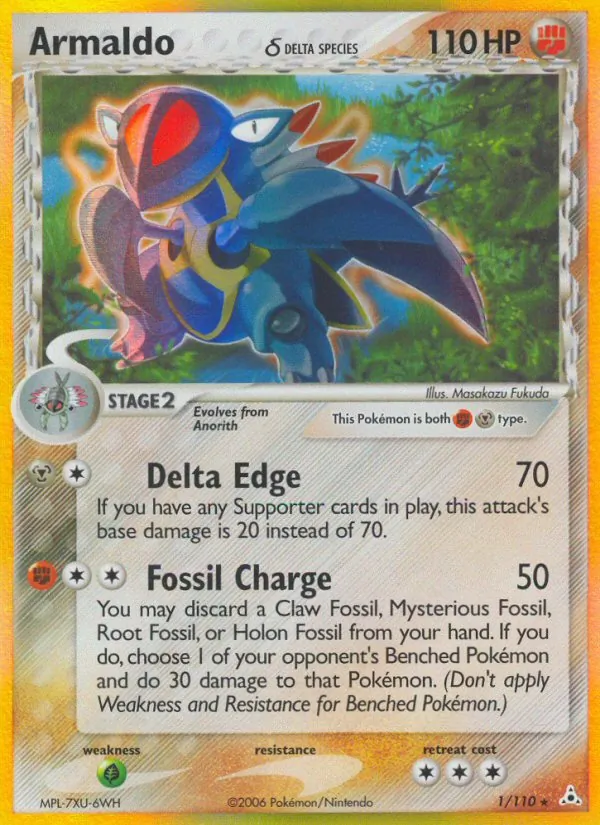 Armaldo δ Pokémon card