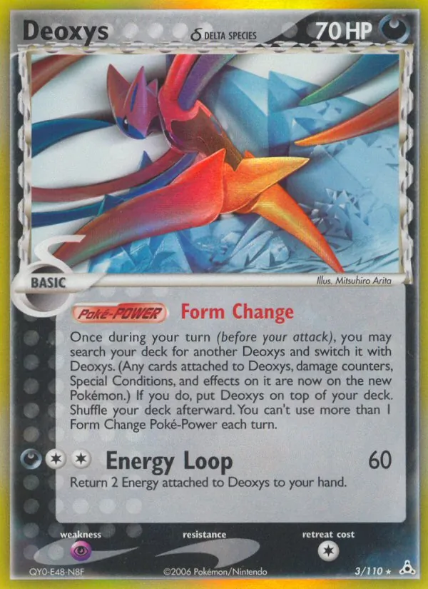 Deoxys δ Pokémon card