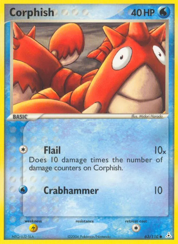 Corphish Pokémon card