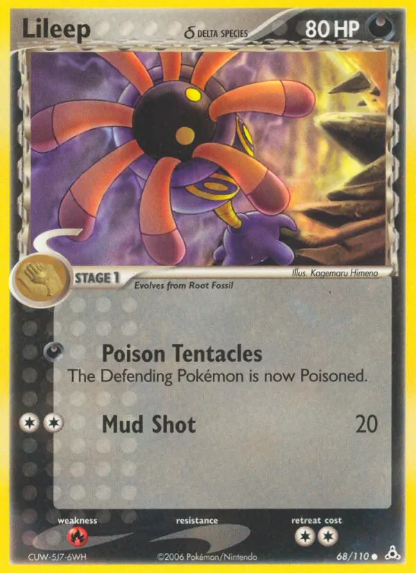Lileep δ Pokémon card