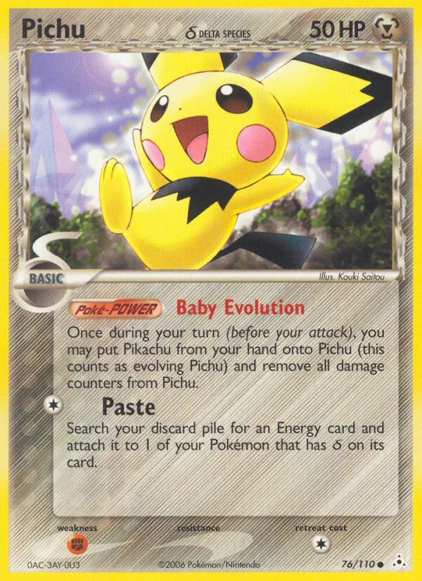 Pichu δ card