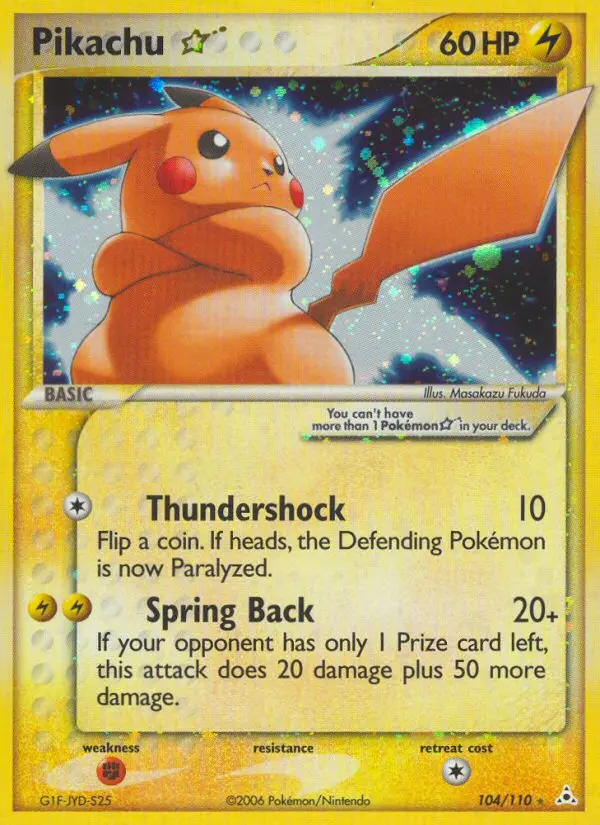 Pikachu Pokémon card