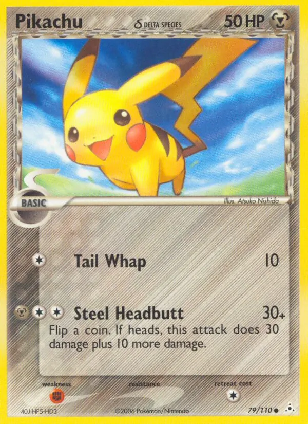 Pikachu δ card