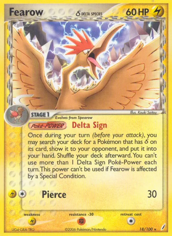 Fearow δ Pokémon card