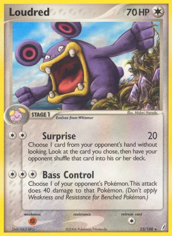 Loudred Pokémon card