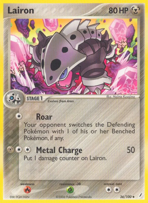 Lairon Pokémon card