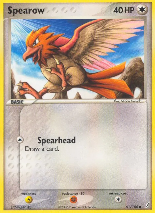 Spearow Pokémon card