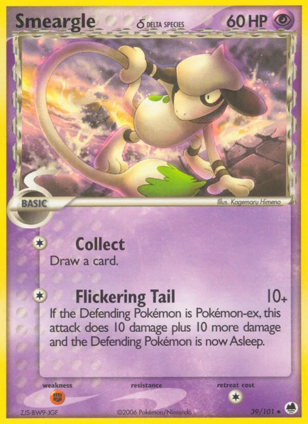 Smeargle δ Pokémon card