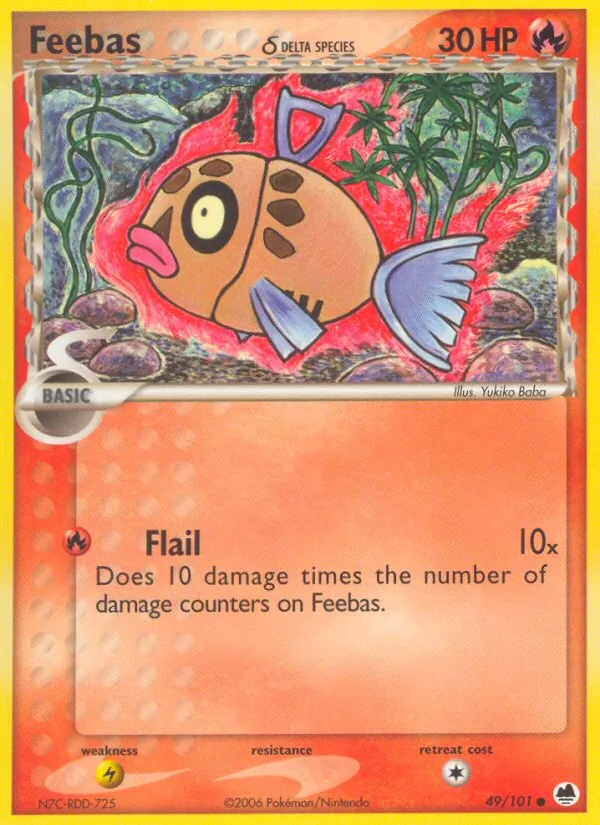 Feebas δ Pokémon card