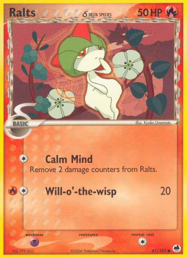 Ralts δ card
