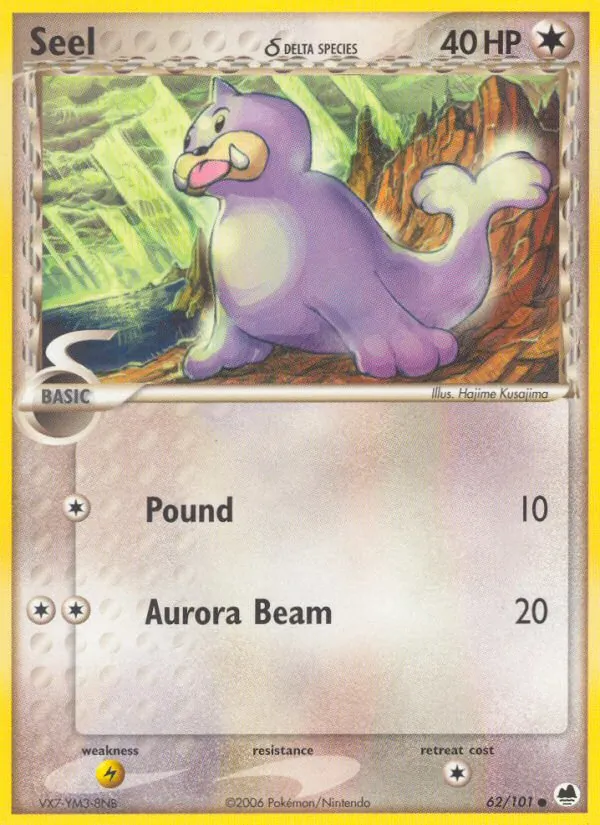 Seel δ Pokémon card