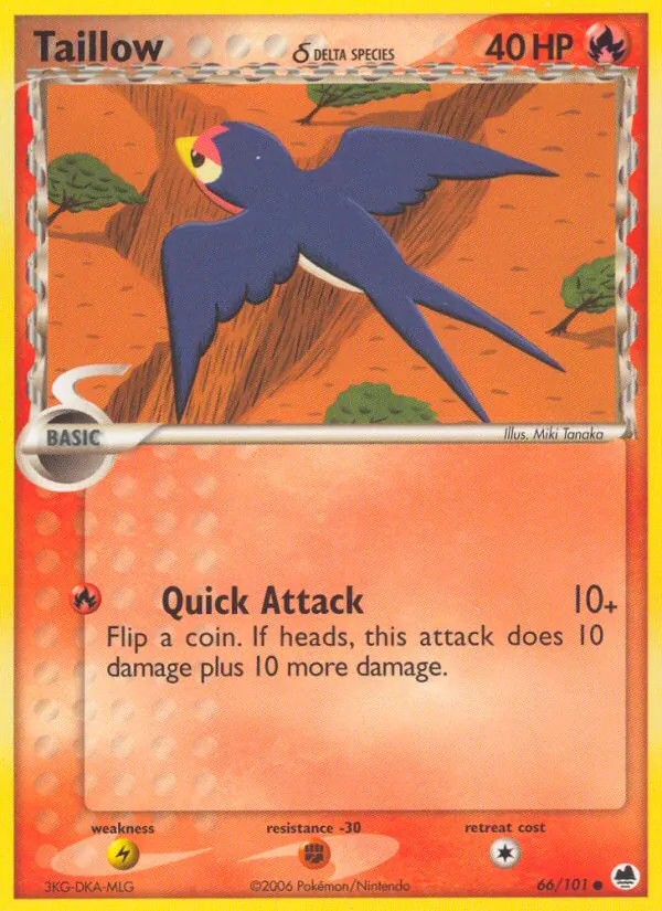 Taillow δ card