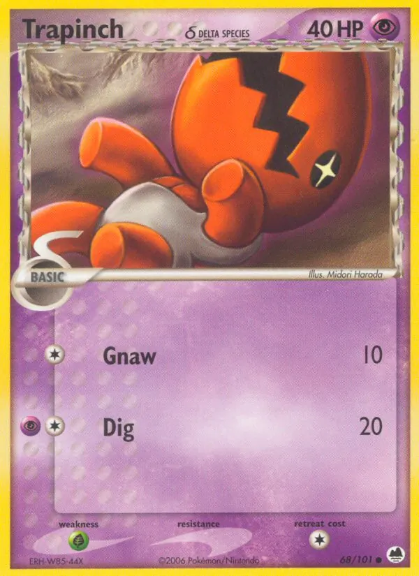 Trapinch δ Pokémon card
