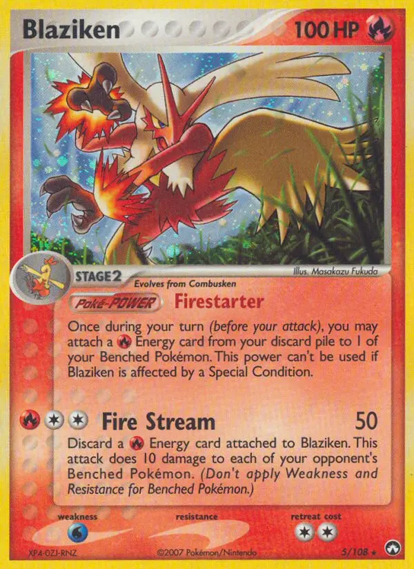 Blaziken Pokémon card