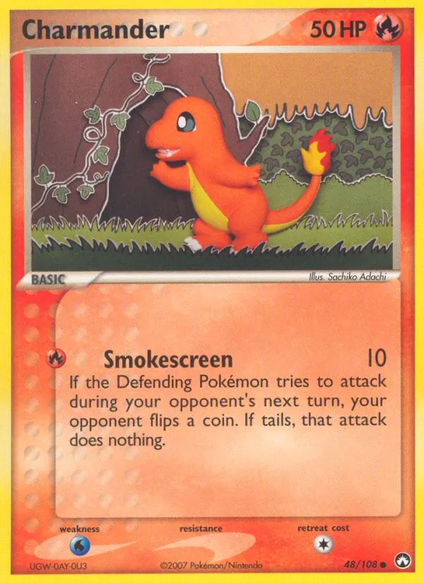 Charmander Pokémon card