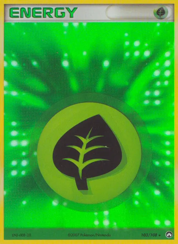Grass Energy Pokémon card