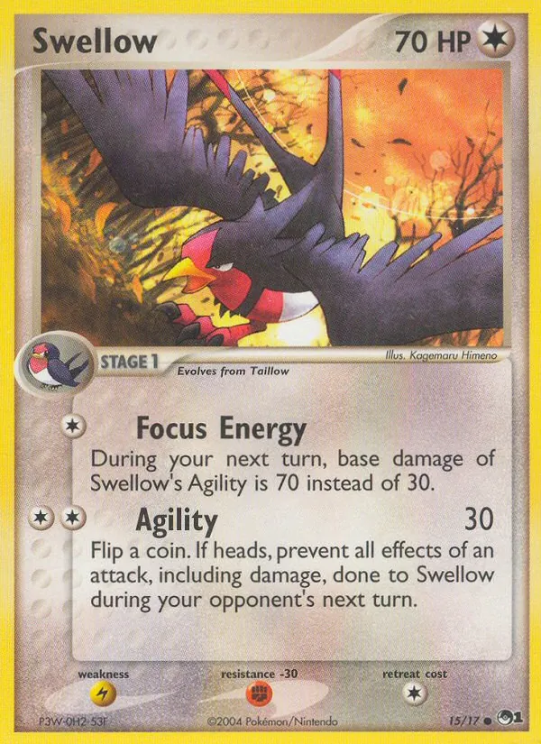 Swellow Pokémon card