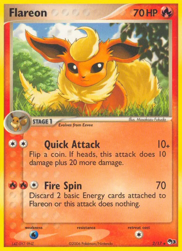 Flareon Pokémon card