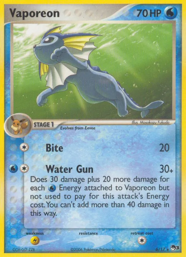 Vaporeon card