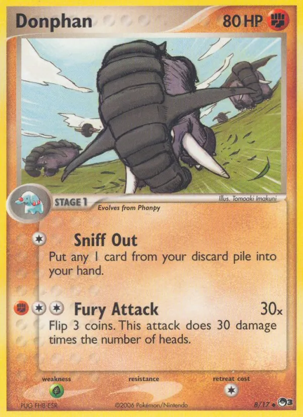 Donphan Pokémon card