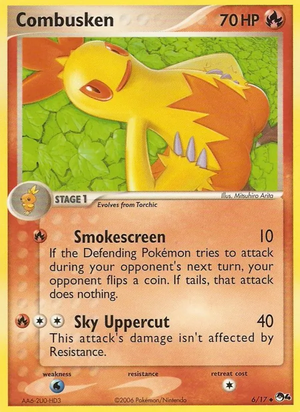 Combusken Pokémon card