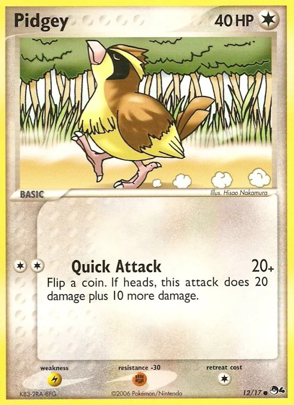 Pidgey Pokémon card