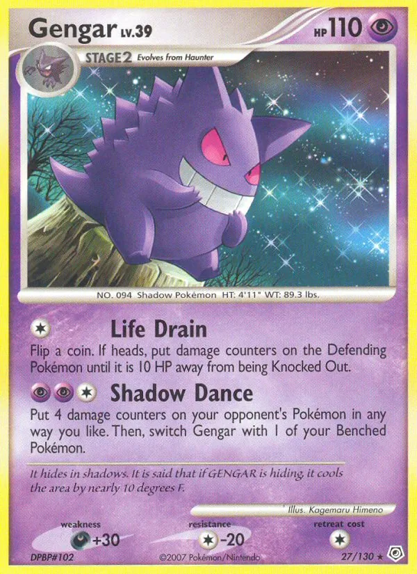 Gengar Pokémon card