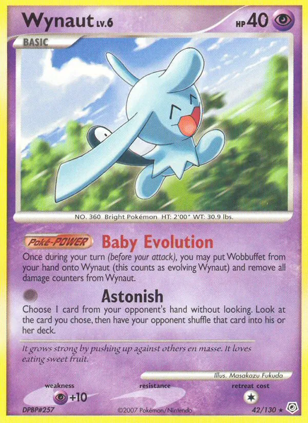 Wynaut Pokémon card