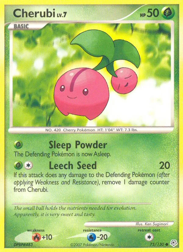Cherubi Pokémon card