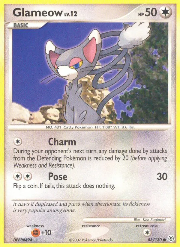 Glameow Pokémon card