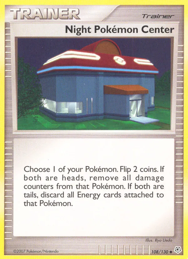 Night Pokémon Center card