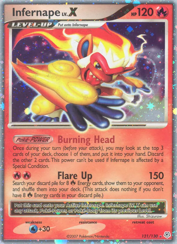 Infernape Pokémon card
