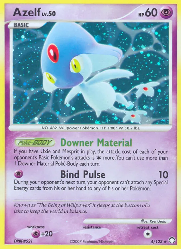 Azelf Pokémon card