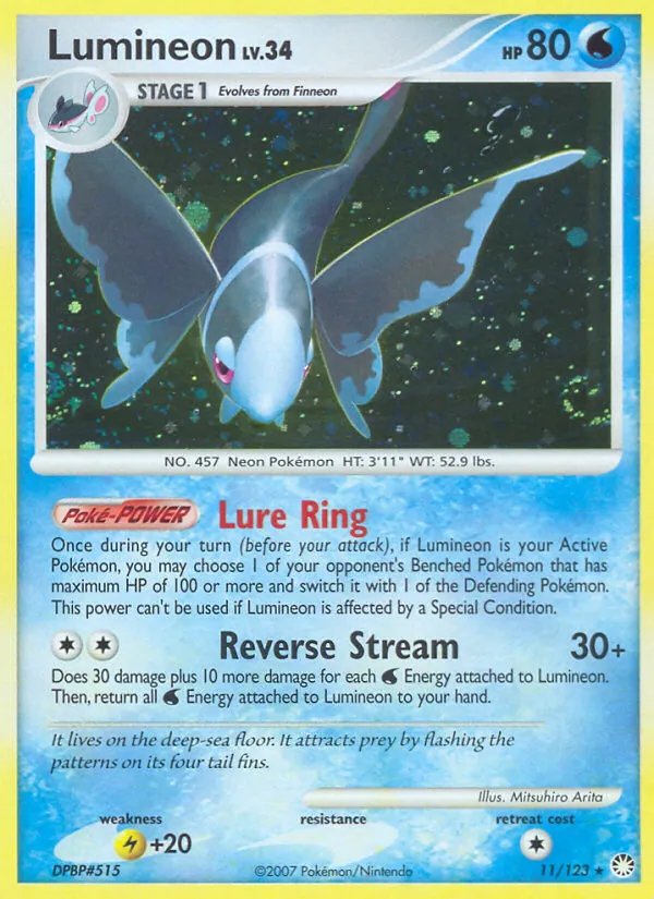 Lumineon Pokémon card