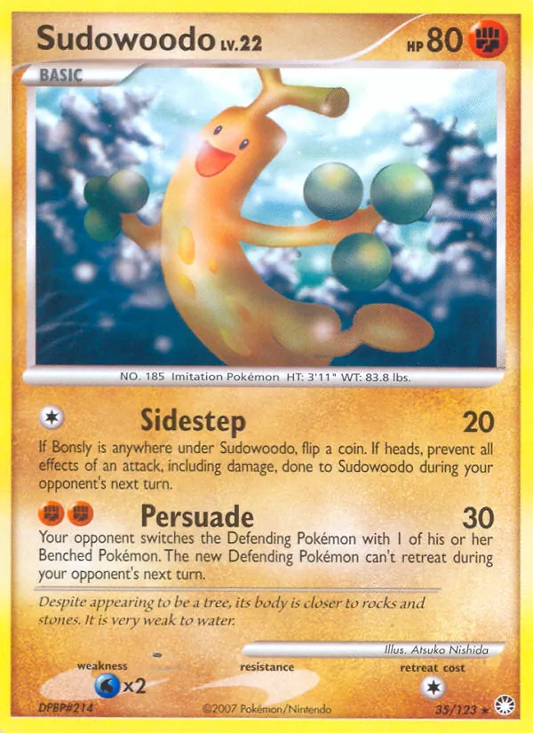 Sudowoodo card