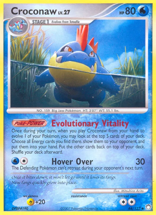Croconaw Pokémon card