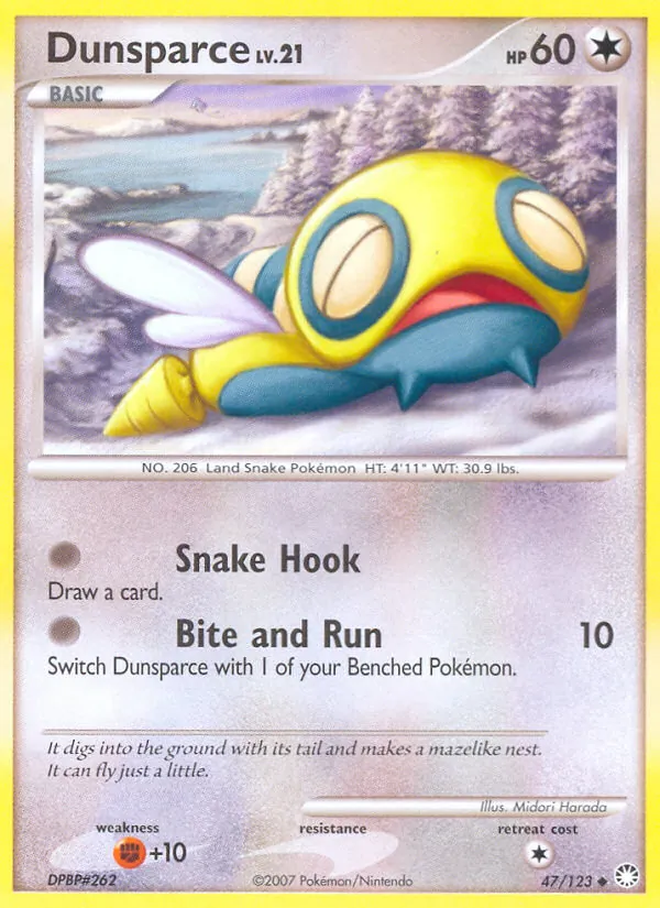 Dunsparce Pokémon card
