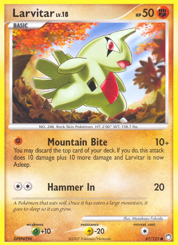 Larvitar card