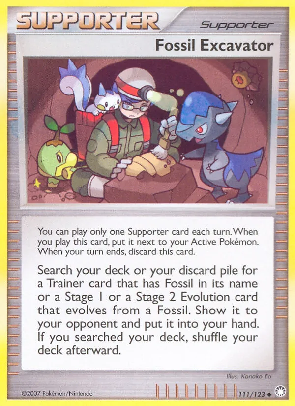 Fossil Excavator card