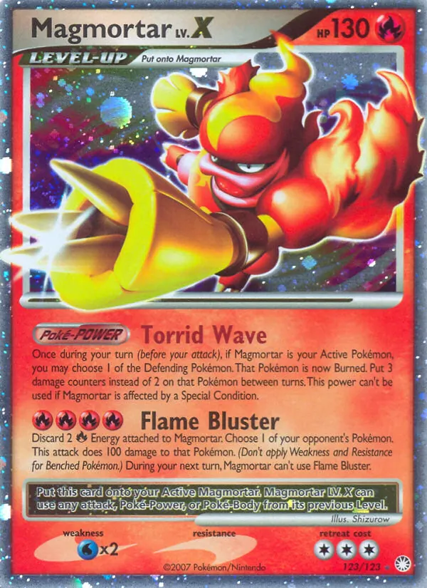 Magmortar Pokémon card