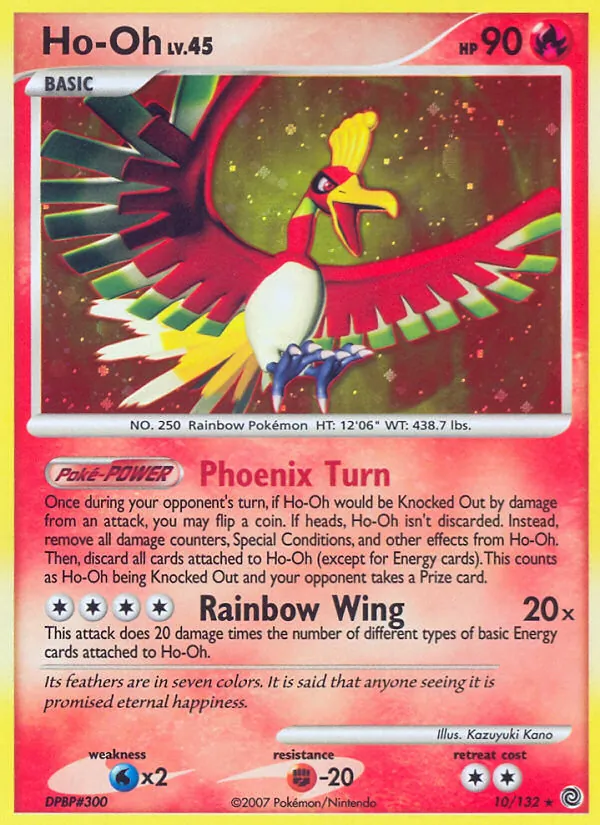 Ho-Oh Pokémon card