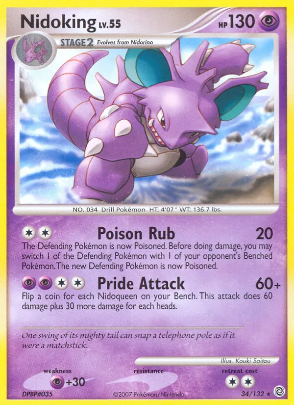 Nidoking Pokémon card