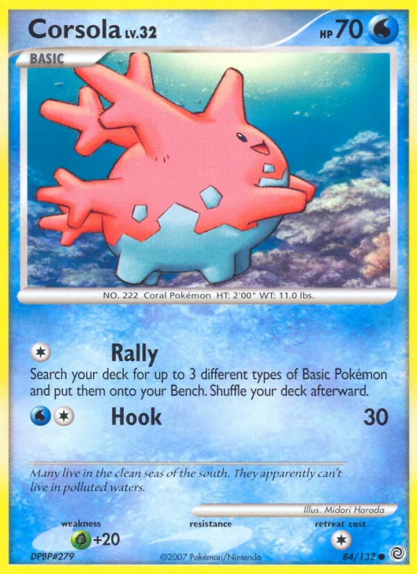Corsola Pokémon card